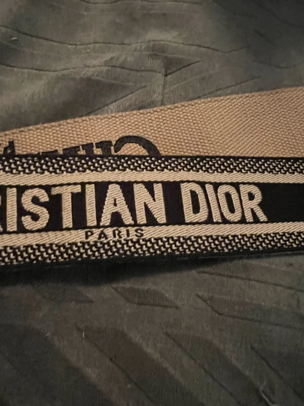 Dior Beige and Black Christian Dior Wide Detachable Strap - Picture 3 of 9